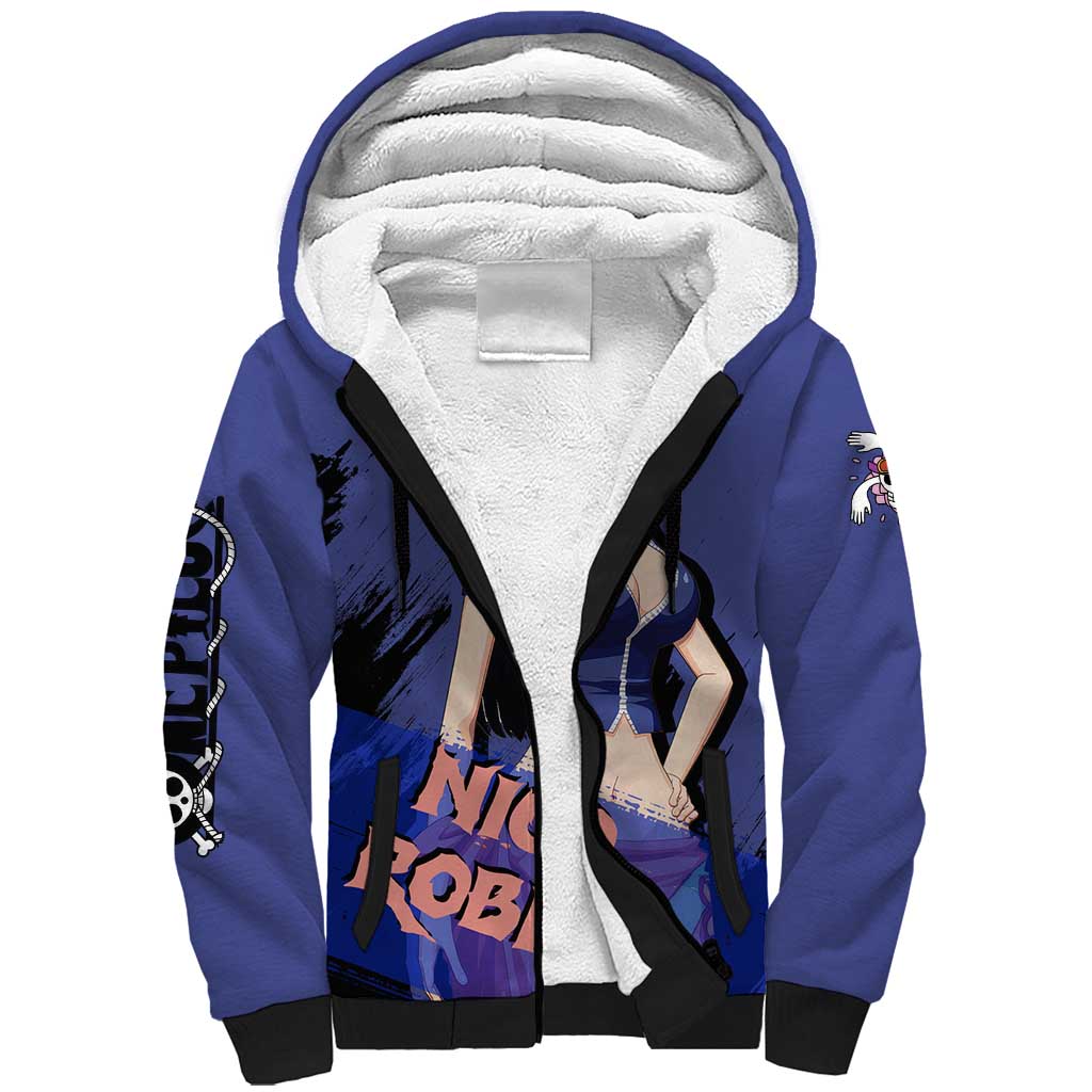 Nico Robin - One Piece Sherpa Hoodie Anime Style
