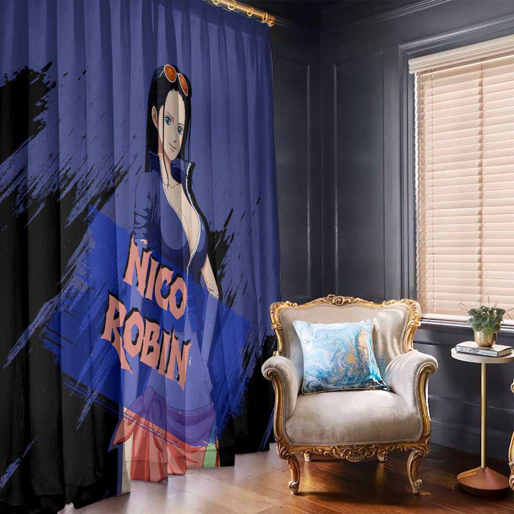 Nico Robin - One Piece Window Curtain Anime Style
