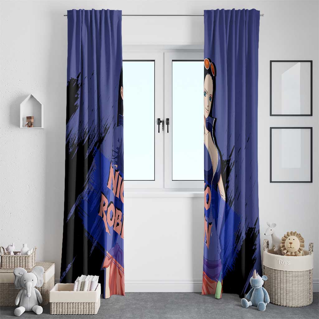 Nico Robin - One Piece Window Curtain Anime Style