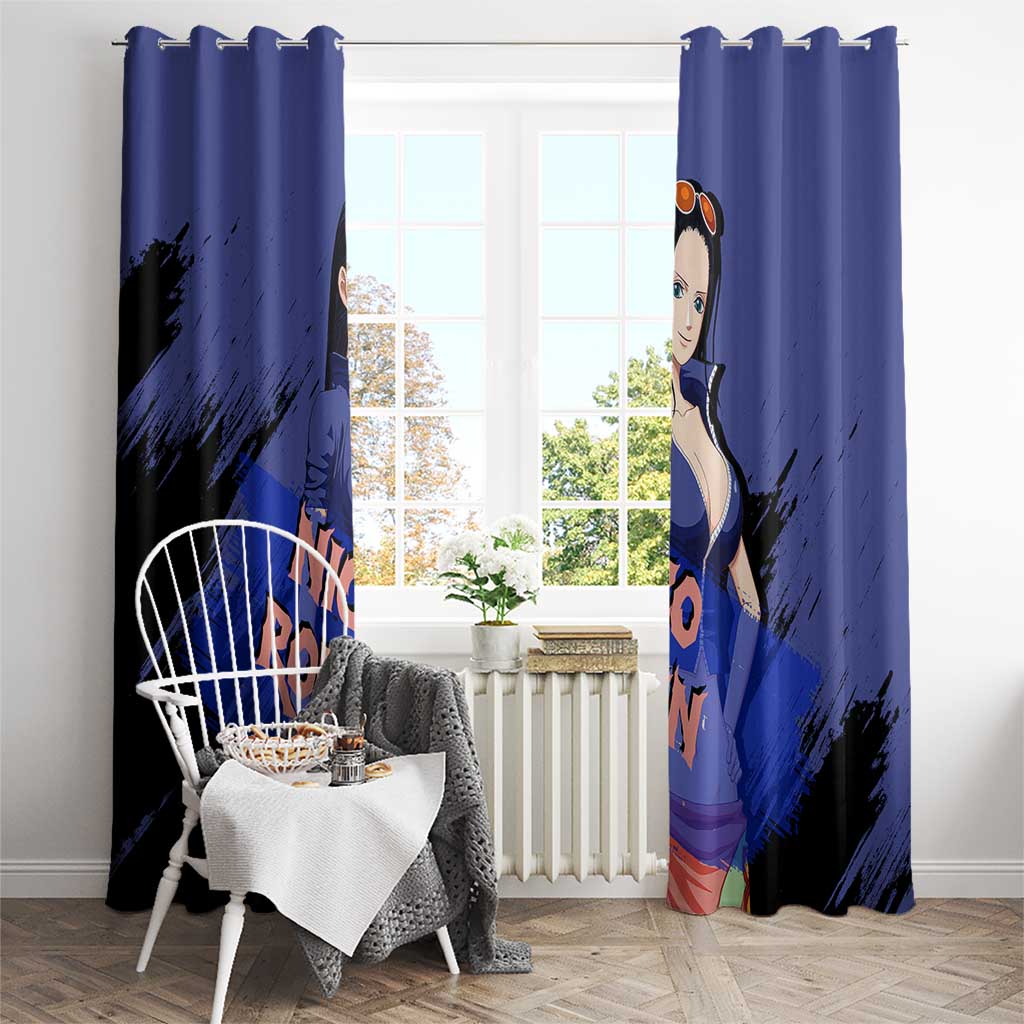 Nico Robin - One Piece Window Curtain Anime Style