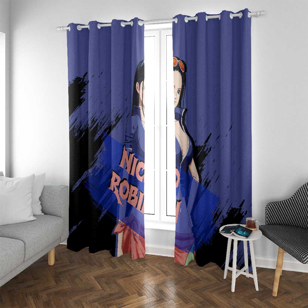 Nico Robin - One Piece Window Curtain Anime Style