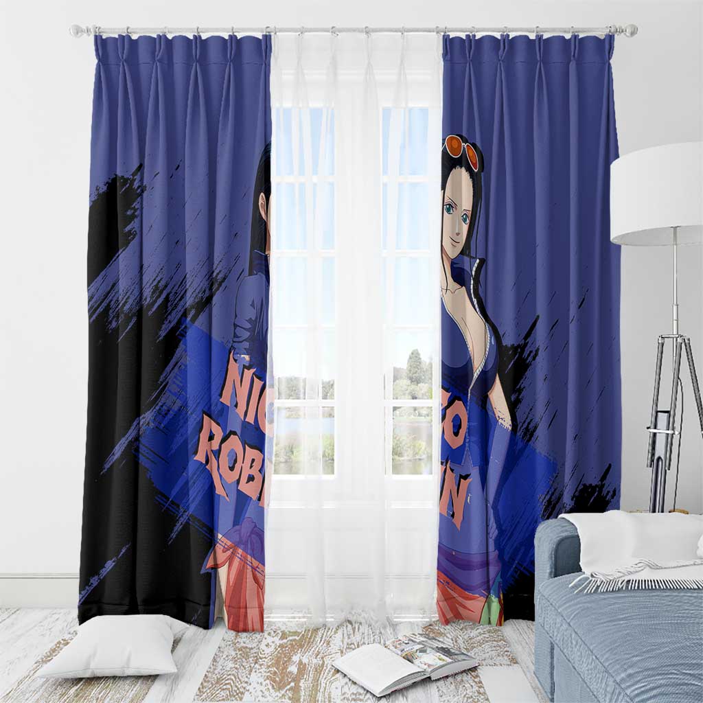 Nico Robin - One Piece Window Curtain Anime Style