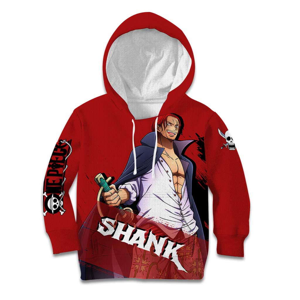 Emperor - Shank - One Piece Kid Hoodie Anime Style