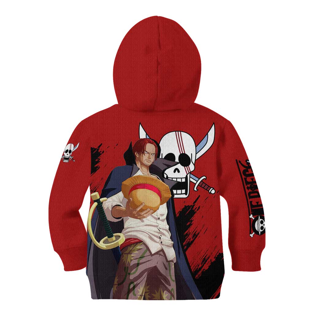 Emperor - Shank - One Piece Kid Hoodie Anime Style