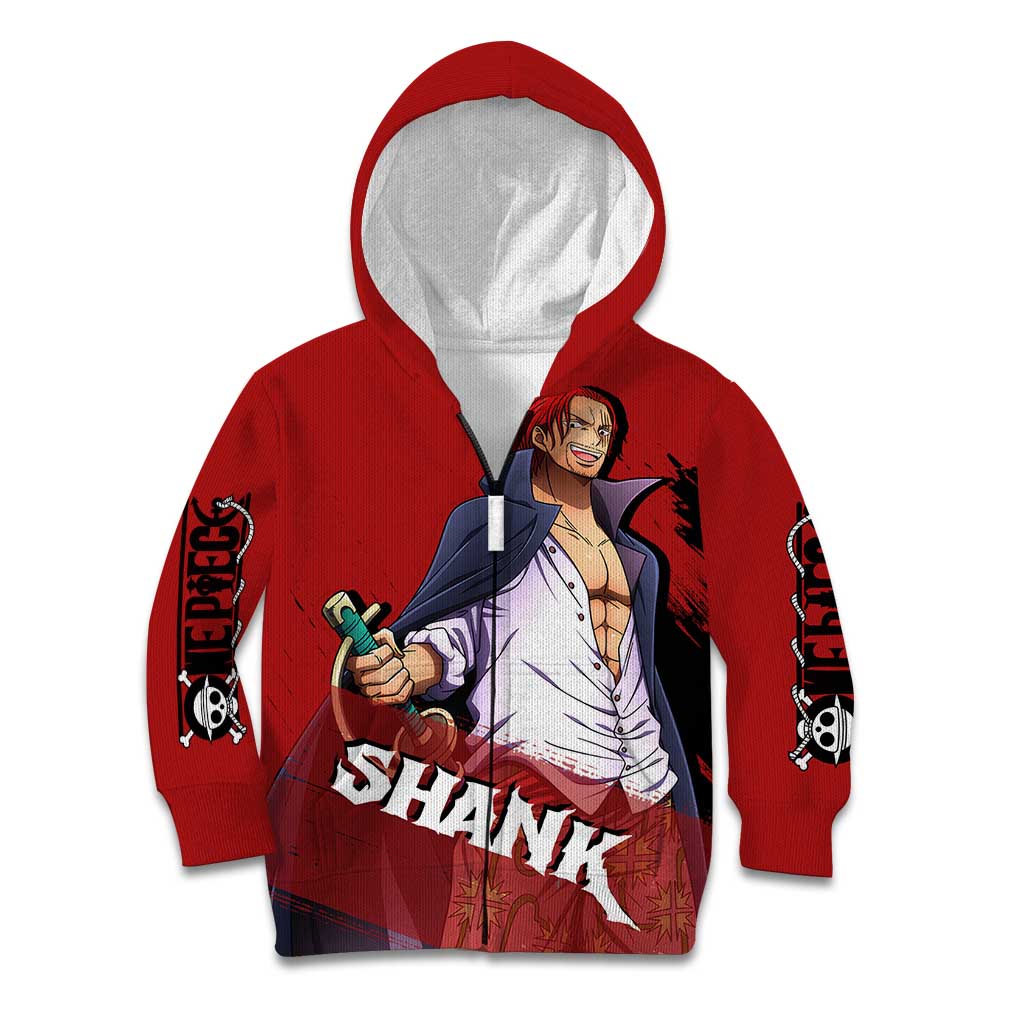 Emperor - Shank - One Piece Kid Hoodie Anime Style