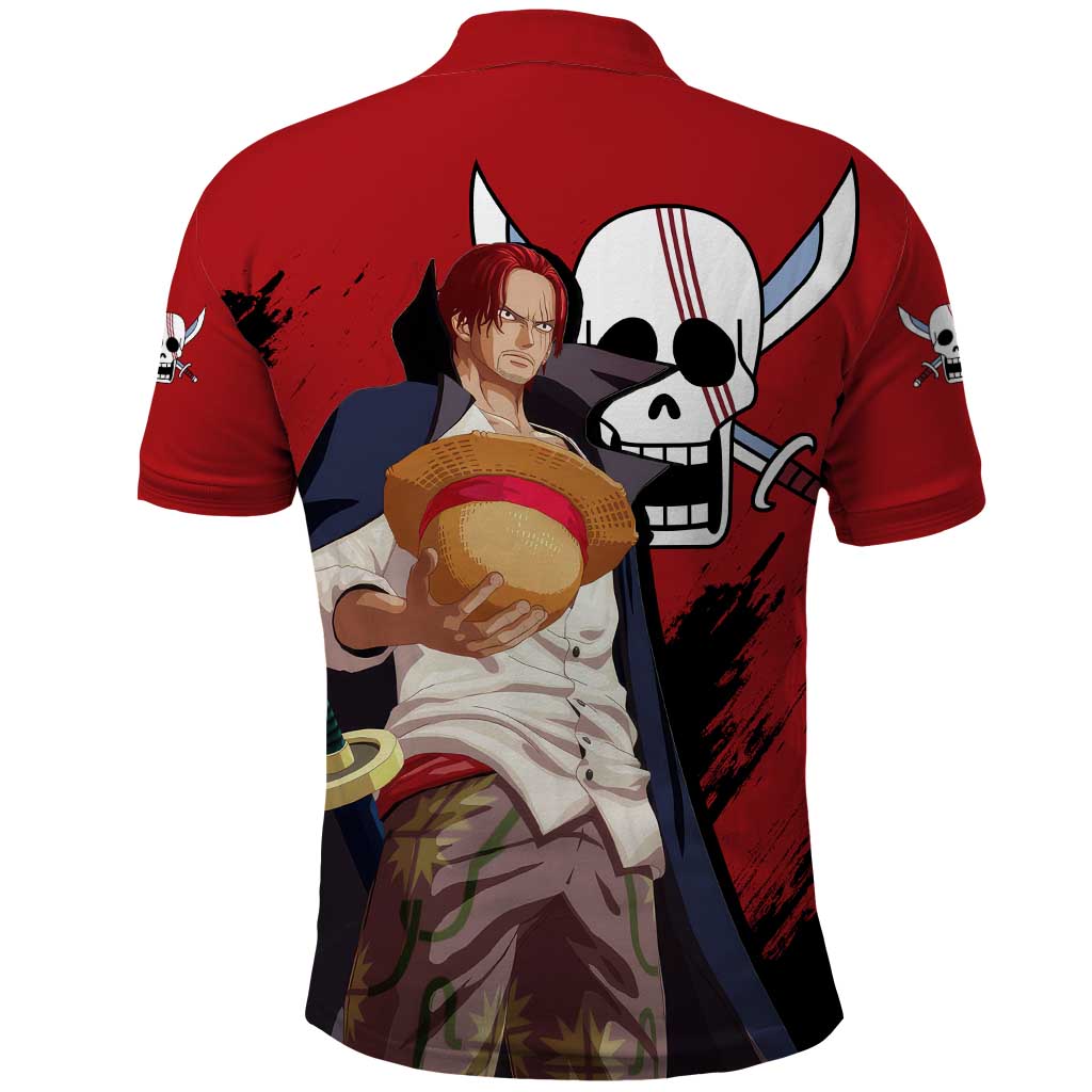 Emperor - Shank - One Piece Polo Shirt Anime Style