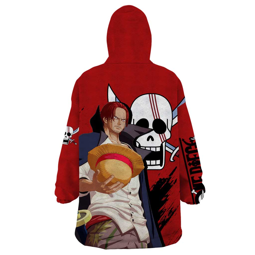 Emperor - Shank - One Piece Wearable Blanket Hoodie Anime Style