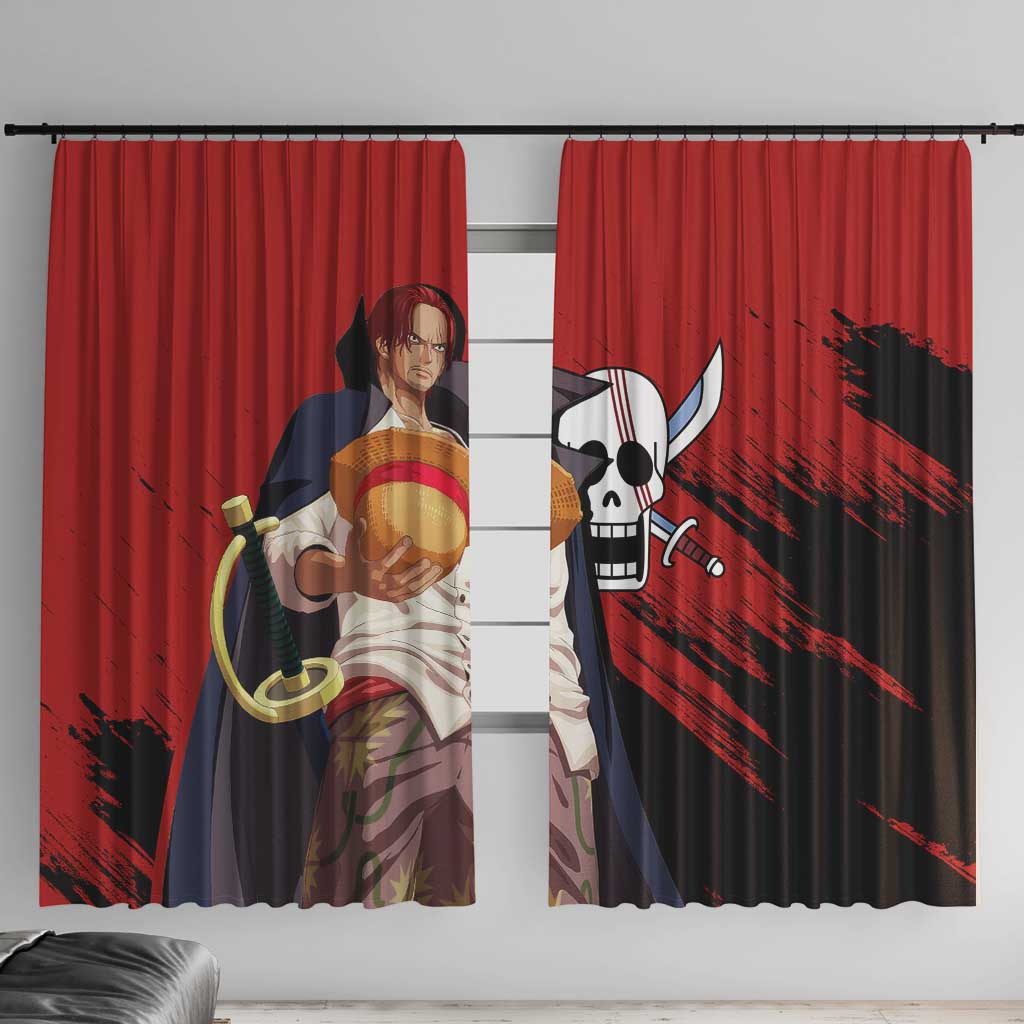 Emperor - Shank - One Piece Window Curtain Anime Style