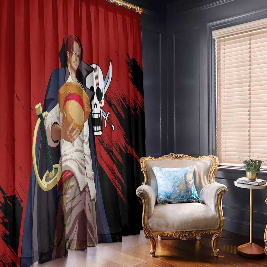 Emperor - Shank - One Piece Window Curtain Anime Style