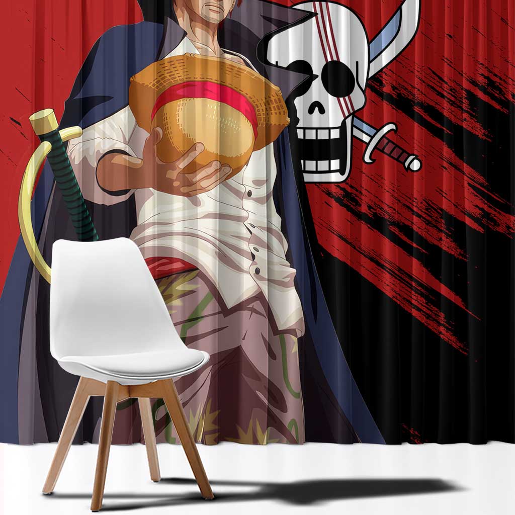 Emperor - Shank - One Piece Window Curtain Anime Style