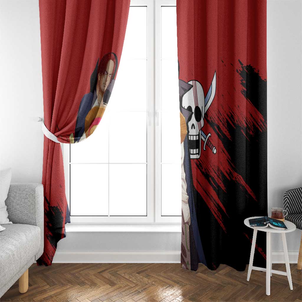 Emperor - Shank - One Piece Window Curtain Anime Style