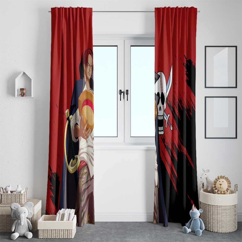 Emperor - Shank - One Piece Window Curtain Anime Style