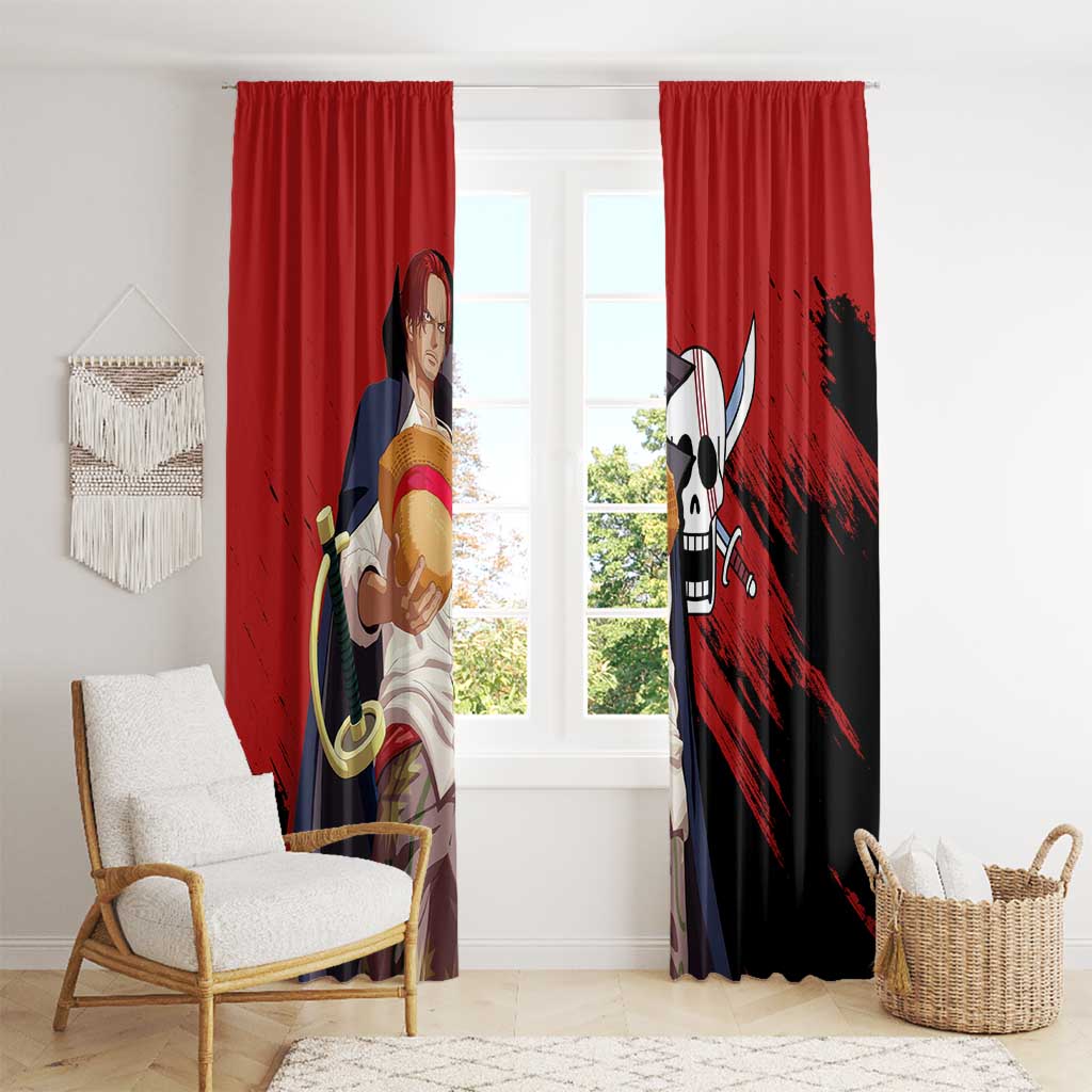 Emperor - Shank - One Piece Window Curtain Anime Style