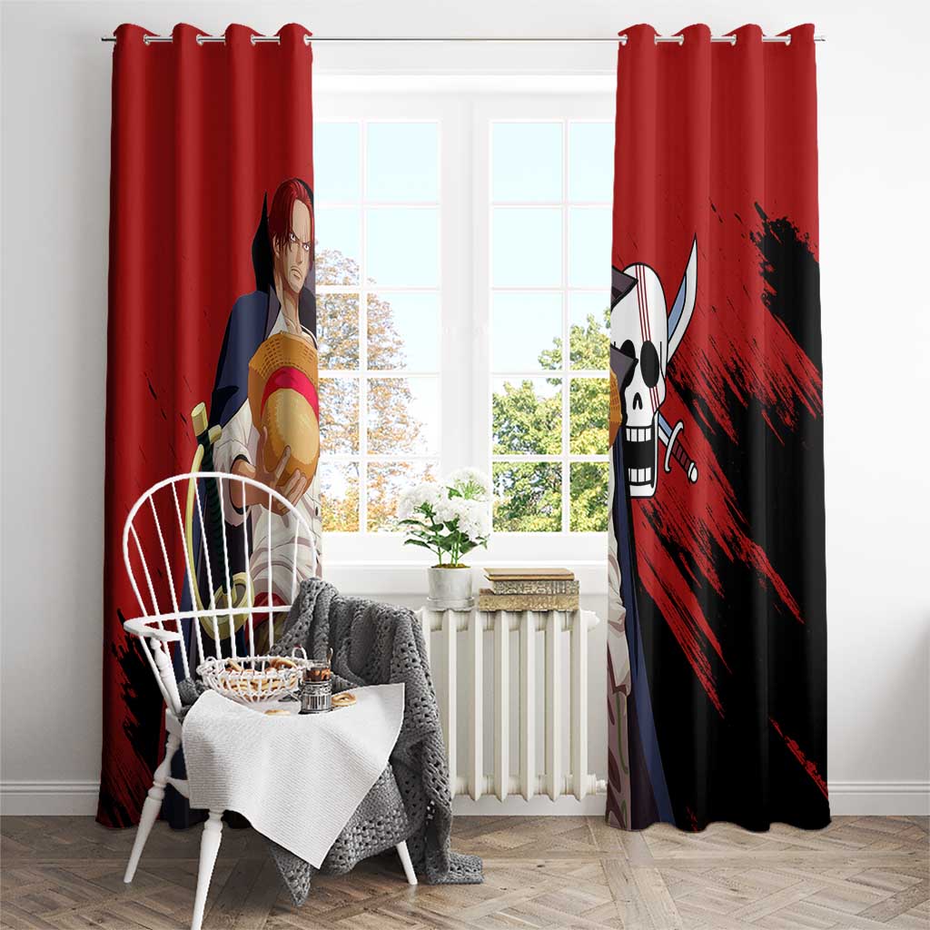 Emperor - Shank - One Piece Window Curtain Anime Style