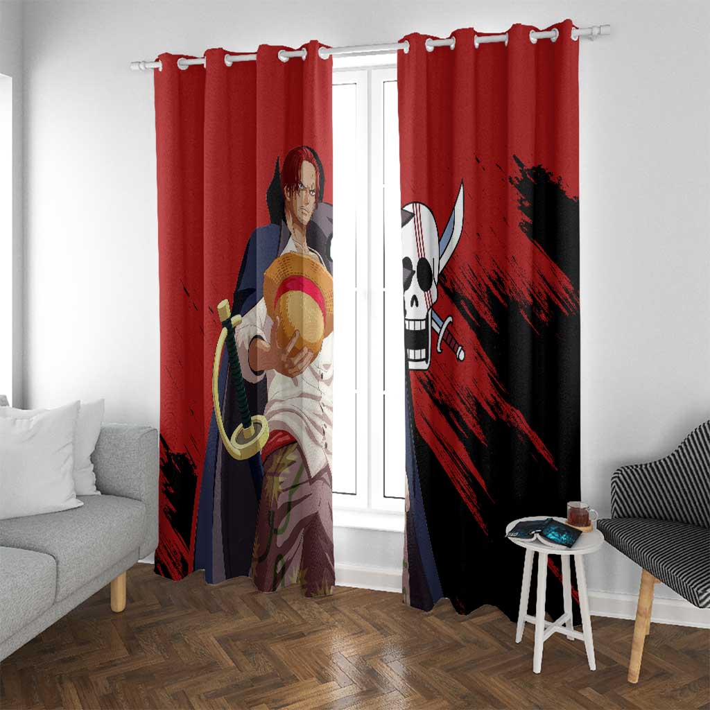 Emperor - Shank - One Piece Window Curtain Anime Style