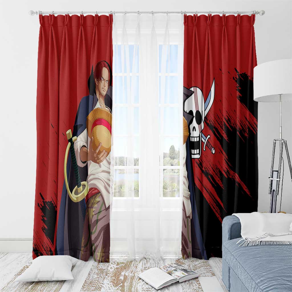 Emperor - Shank - One Piece Window Curtain Anime Style