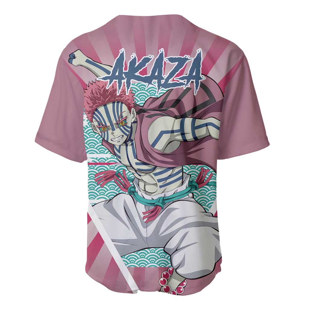 Akaza - Demon Slayer Baseball Jersey Anime Style