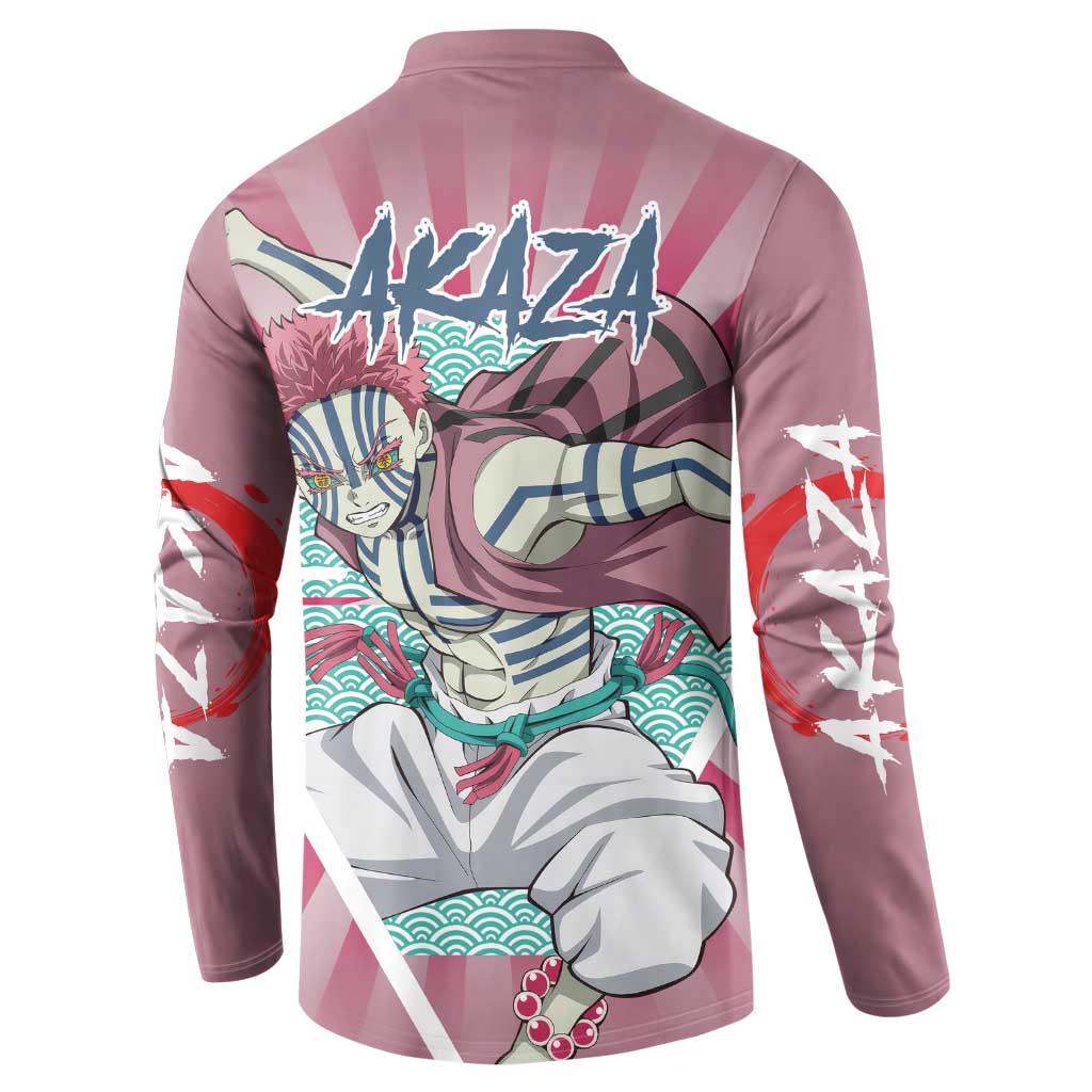 Akaza - Demon Slayer Button Sweatshirt Anime Style