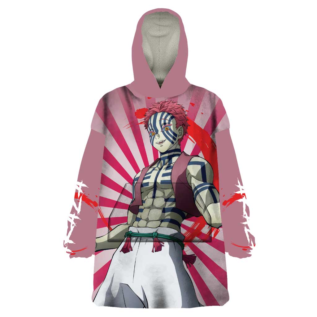 Akaza - Demon Slayer Wearable Blanket Hoodie Anime Style