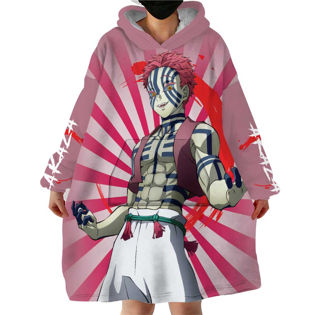 Akaza - Demon Slayer Wearable Blanket Hoodie Anime Style