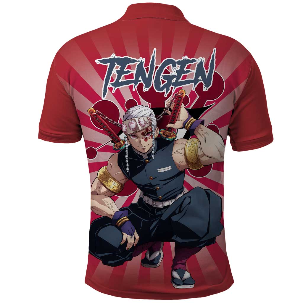 Tengen Uzui - Demon Slayer Polo Shirt Anime Style