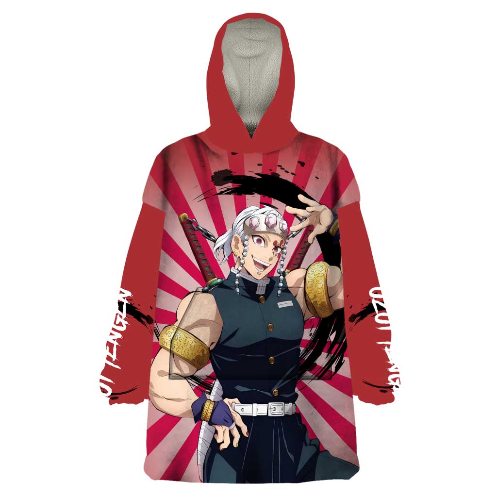 Tengen Uzui - Demon Slayer Wearable Blanket Hoodie Anime Style