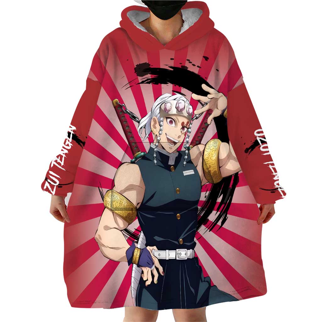 Tengen Uzui - Demon Slayer Wearable Blanket Hoodie Anime Style