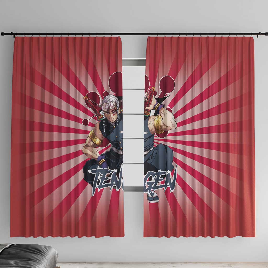 Tengen Uzui - Demon Slayer Window Curtain Anime Style