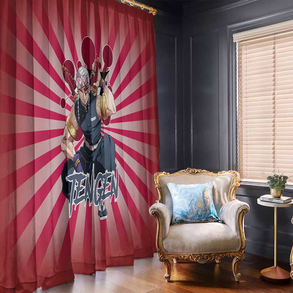 Tengen Uzui - Demon Slayer Window Curtain Anime Style