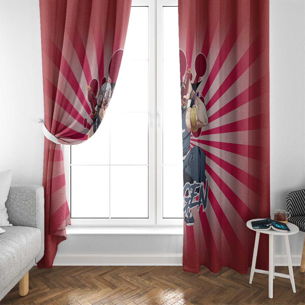Tengen Uzui - Demon Slayer Window Curtain Anime Style