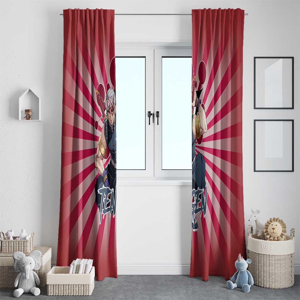 Tengen Uzui - Demon Slayer Window Curtain Anime Style