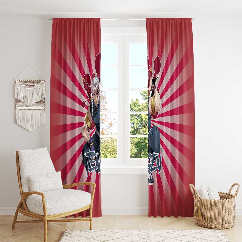 Tengen Uzui - Demon Slayer Window Curtain Anime Style