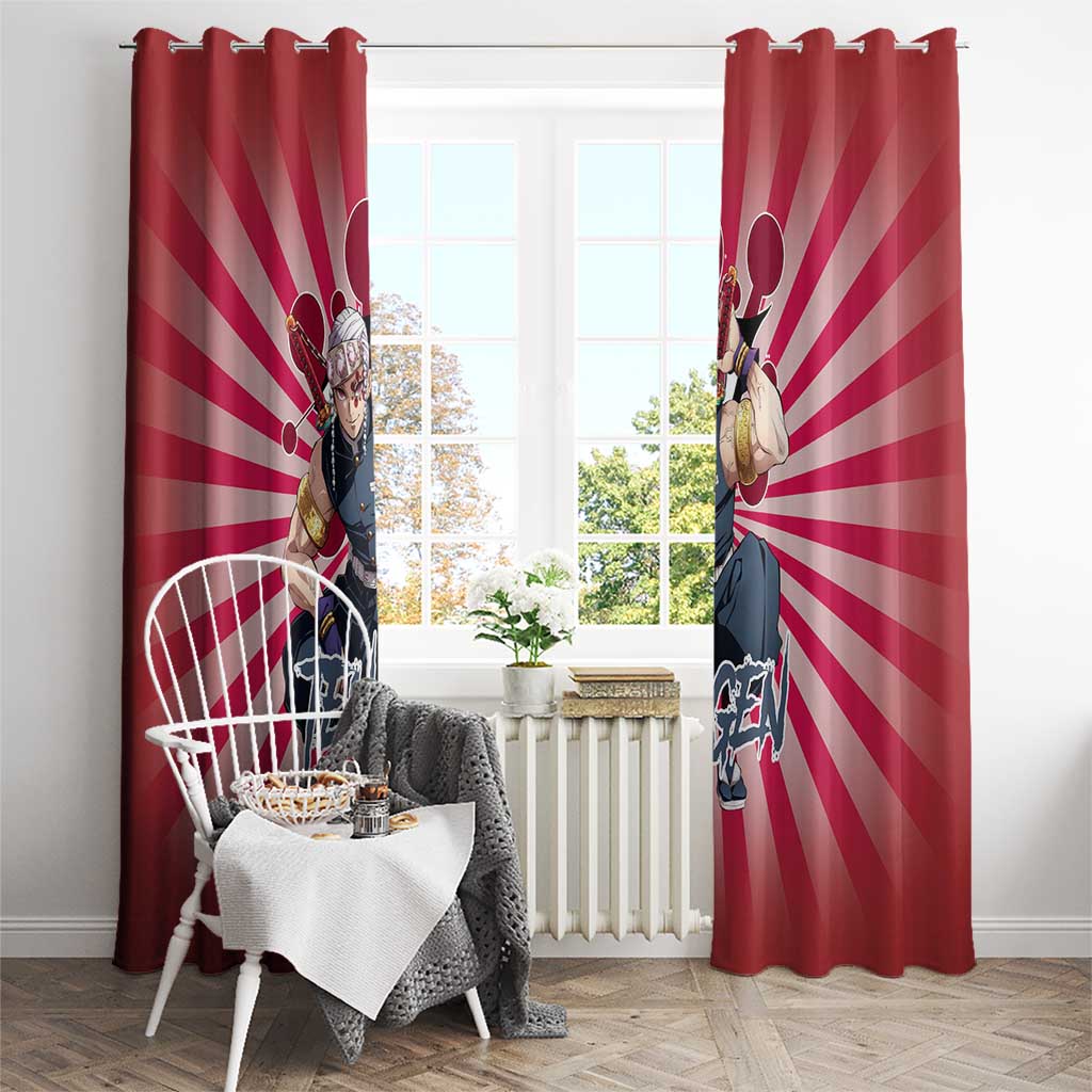 Tengen Uzui - Demon Slayer Window Curtain Anime Style