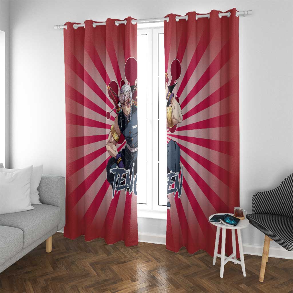 Tengen Uzui - Demon Slayer Window Curtain Anime Style