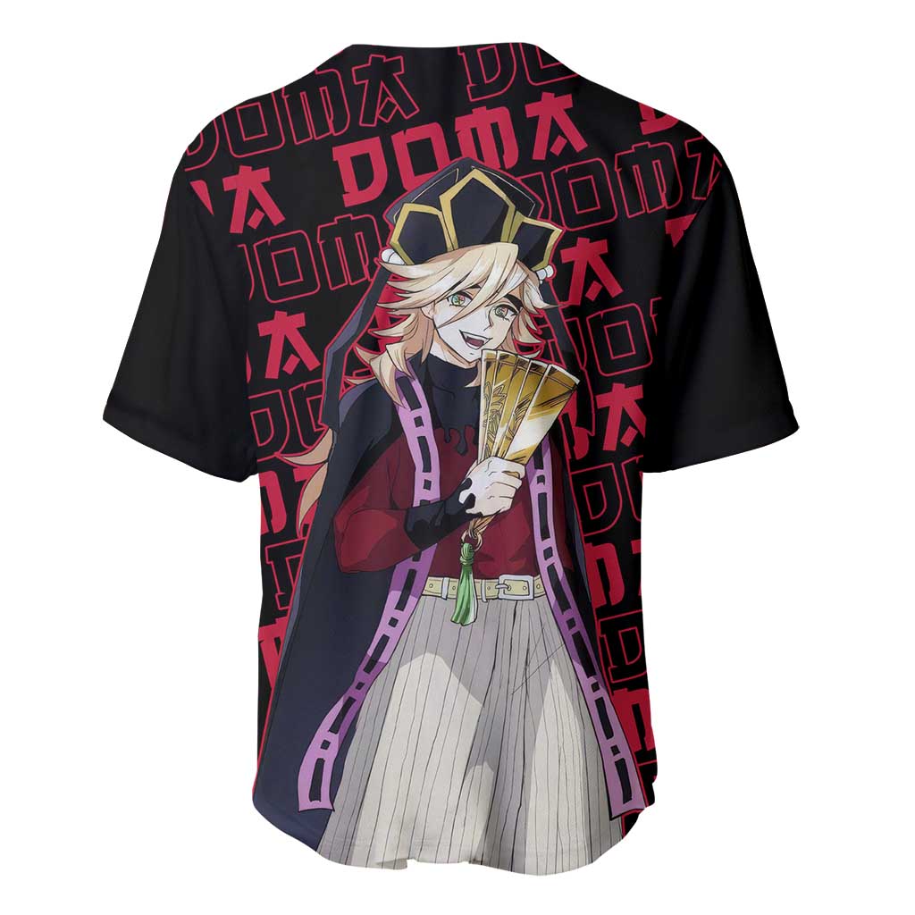Doma - Demon Slayer Baseball Jersey Anime Mix Pattern Style