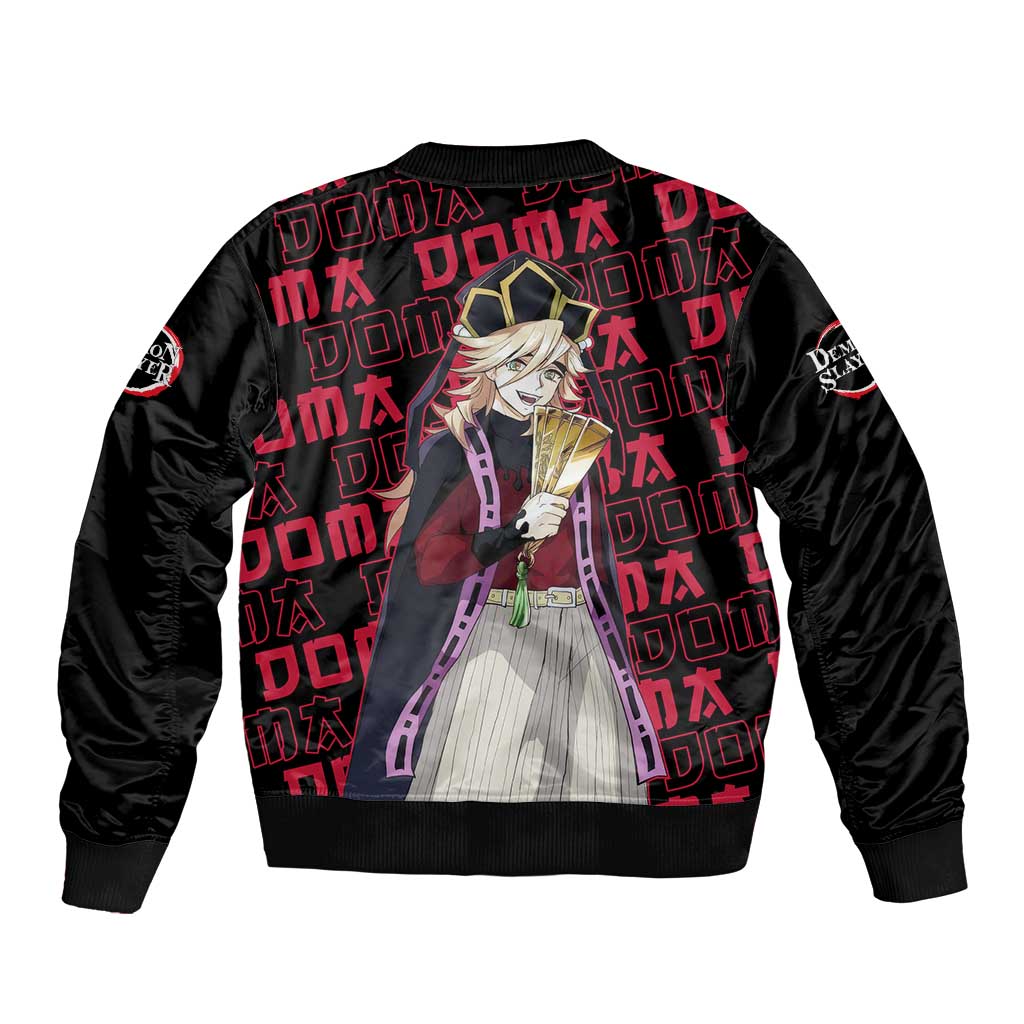 Doma - Demon Slayer Bomber Jacket Anime Mix Pattern Style