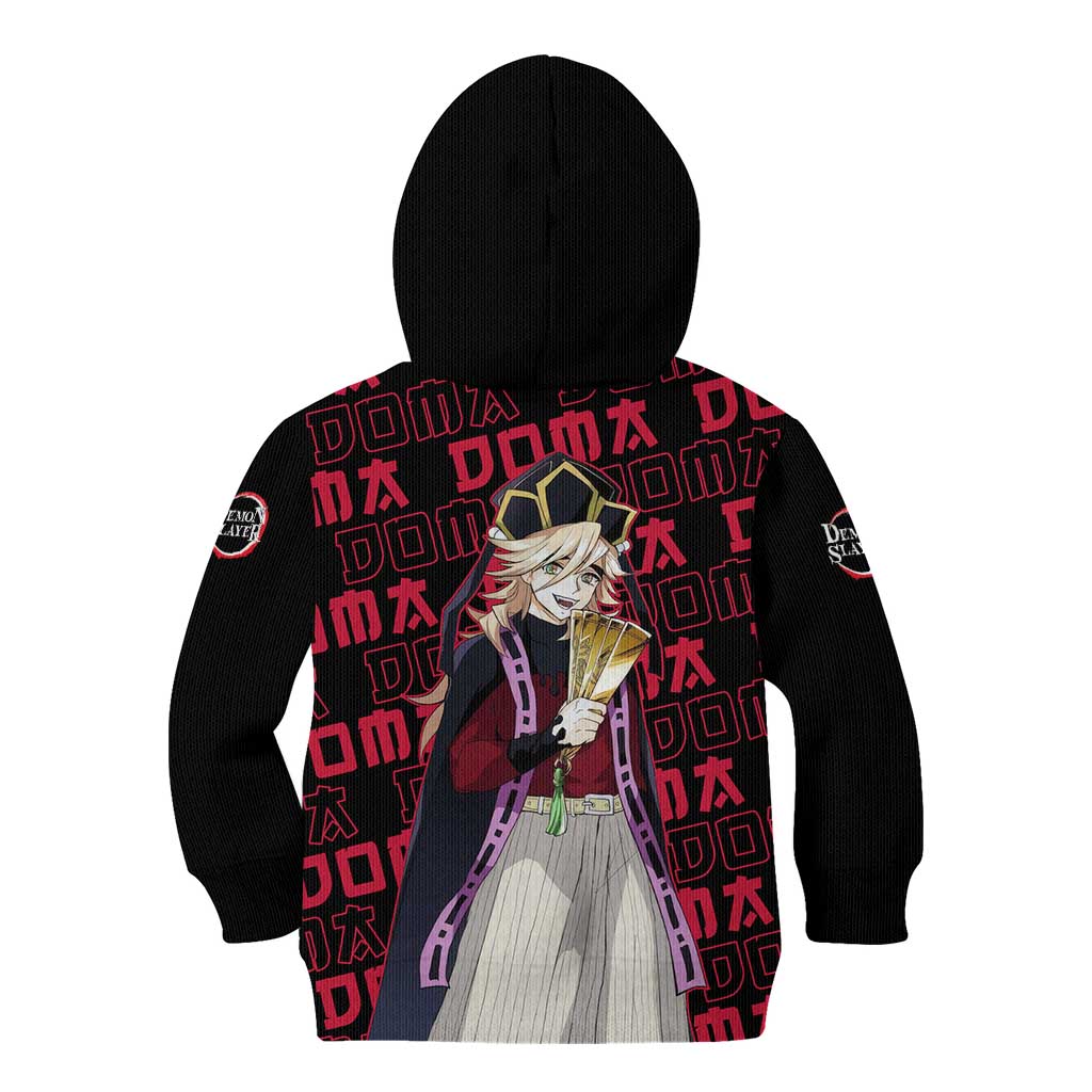 Doma - Demon Slayer Kid Hoodie Anime Mix Pattern Style