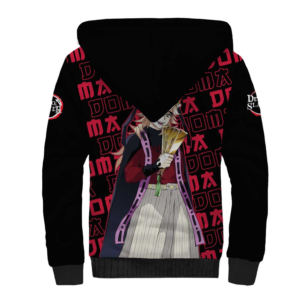 Doma - Demon Slayer Sherpa Hoodie Anime Mix Pattern Style