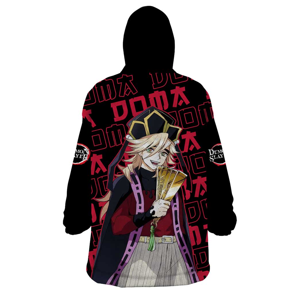 Doma - Demon Slayer Wearable Blanket Hoodie Anime Mix Pattern Style