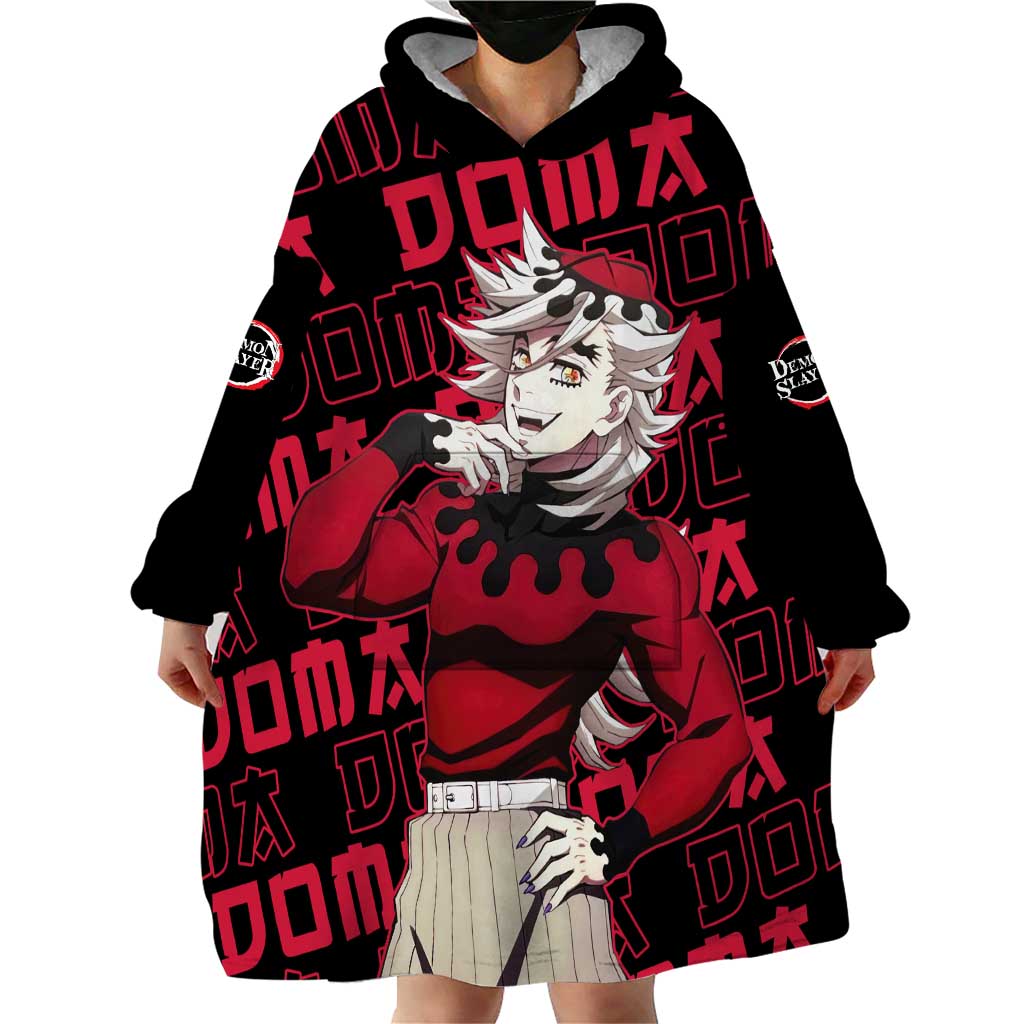 Doma - Demon Slayer Wearable Blanket Hoodie Anime Mix Pattern Style