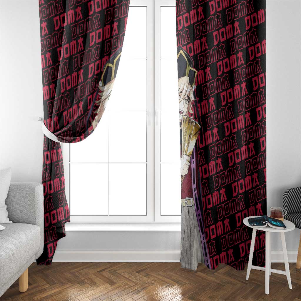 Doma - Demon Slayer Window Curtain Anime Mix Pattern Style