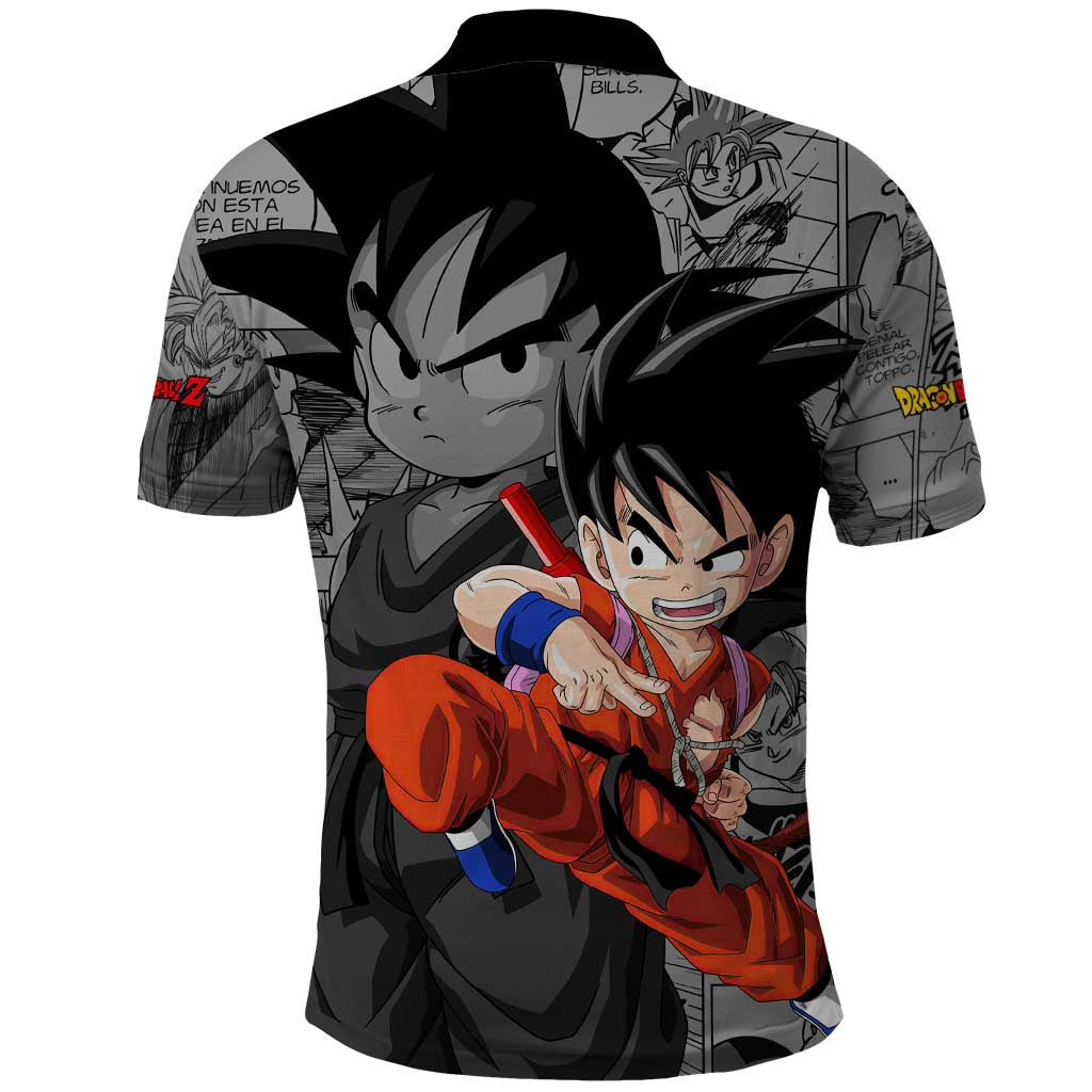 Goku Kid - Dragon Ball Polo Shirt Anime Mix Manga Style