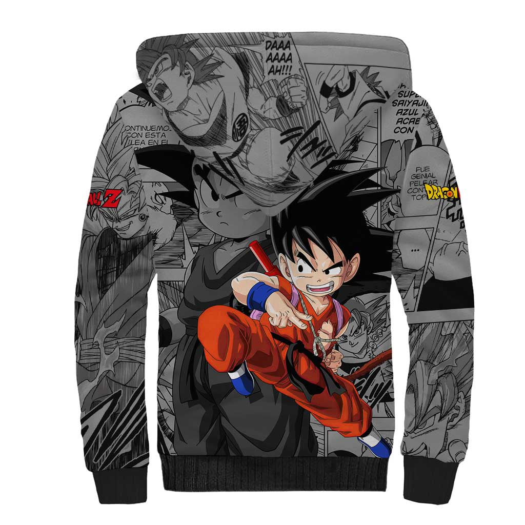 Goku Kid - Dragon Ball Sherpa Hoodie Anime Mix Manga Style