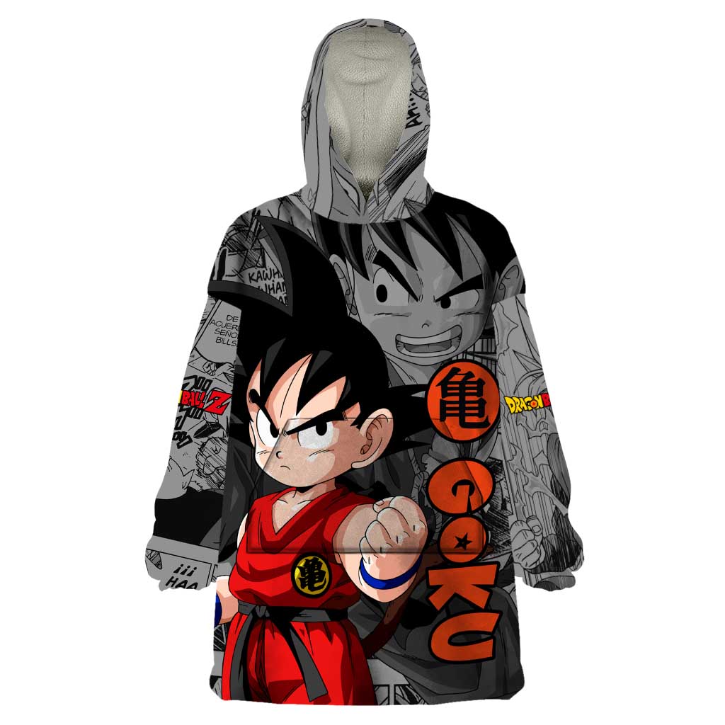 Goku Kid - Dragon Ball Wearable Blanket Hoodie Anime Mix Manga Style