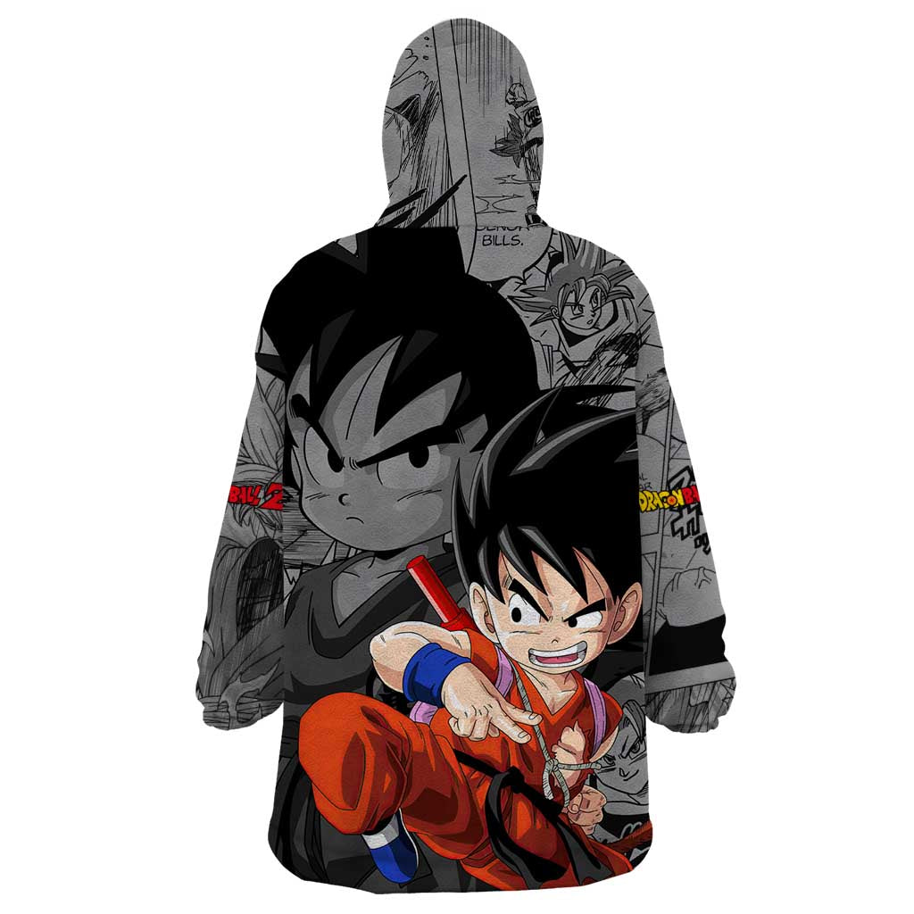 Goku Kid - Dragon Ball Wearable Blanket Hoodie Anime Mix Manga Style