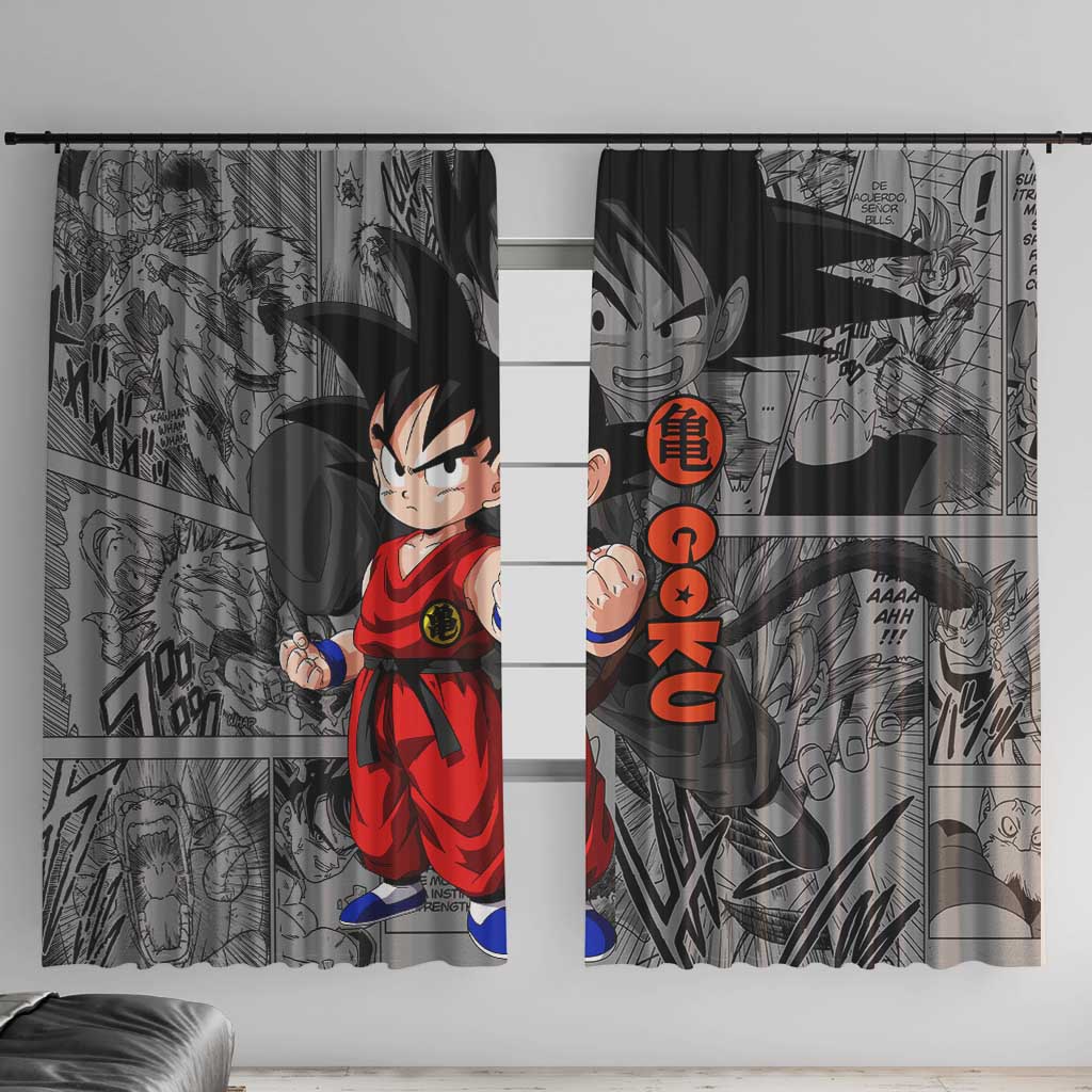 Goku Kid - Dragon Ball Window Curtain Anime Mix Manga Style
