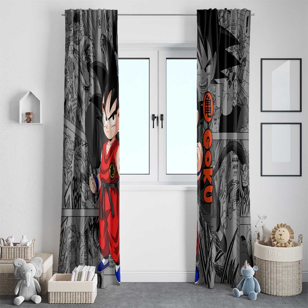 Goku Kid - Dragon Ball Window Curtain Anime Mix Manga Style