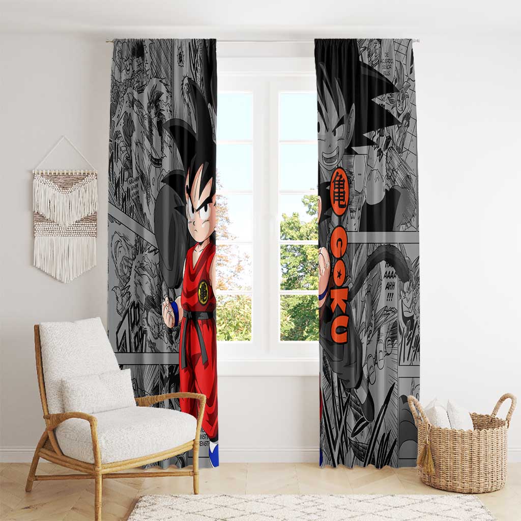 Goku Kid - Dragon Ball Window Curtain Anime Mix Manga Style
