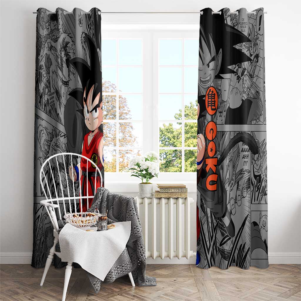 Goku Kid - Dragon Ball Window Curtain Anime Mix Manga Style