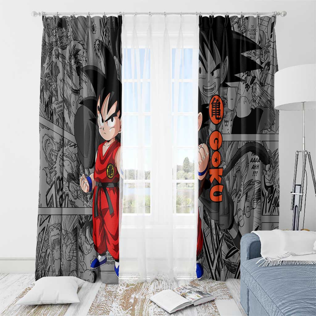 Goku Kid - Dragon Ball Window Curtain Anime Mix Manga Style